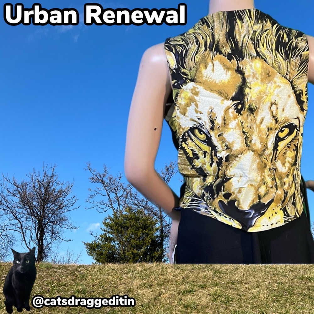NWOT $150 Urban Renewal | Lion Vest | Sleeveless Boho Top | Vintage | M